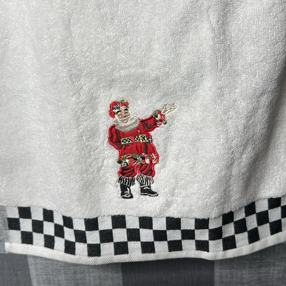 Mackenzie Childs Hand Towel Santa
